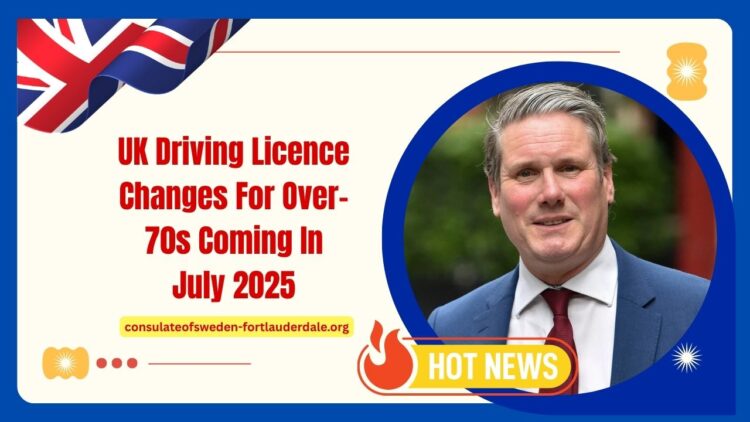 UK Driving Licence Changes For Over-70s Coming In July 2025